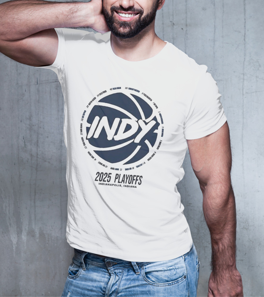 Pacers Indy 2025 Playoffs Hype Caitlin Clark T-Shirt