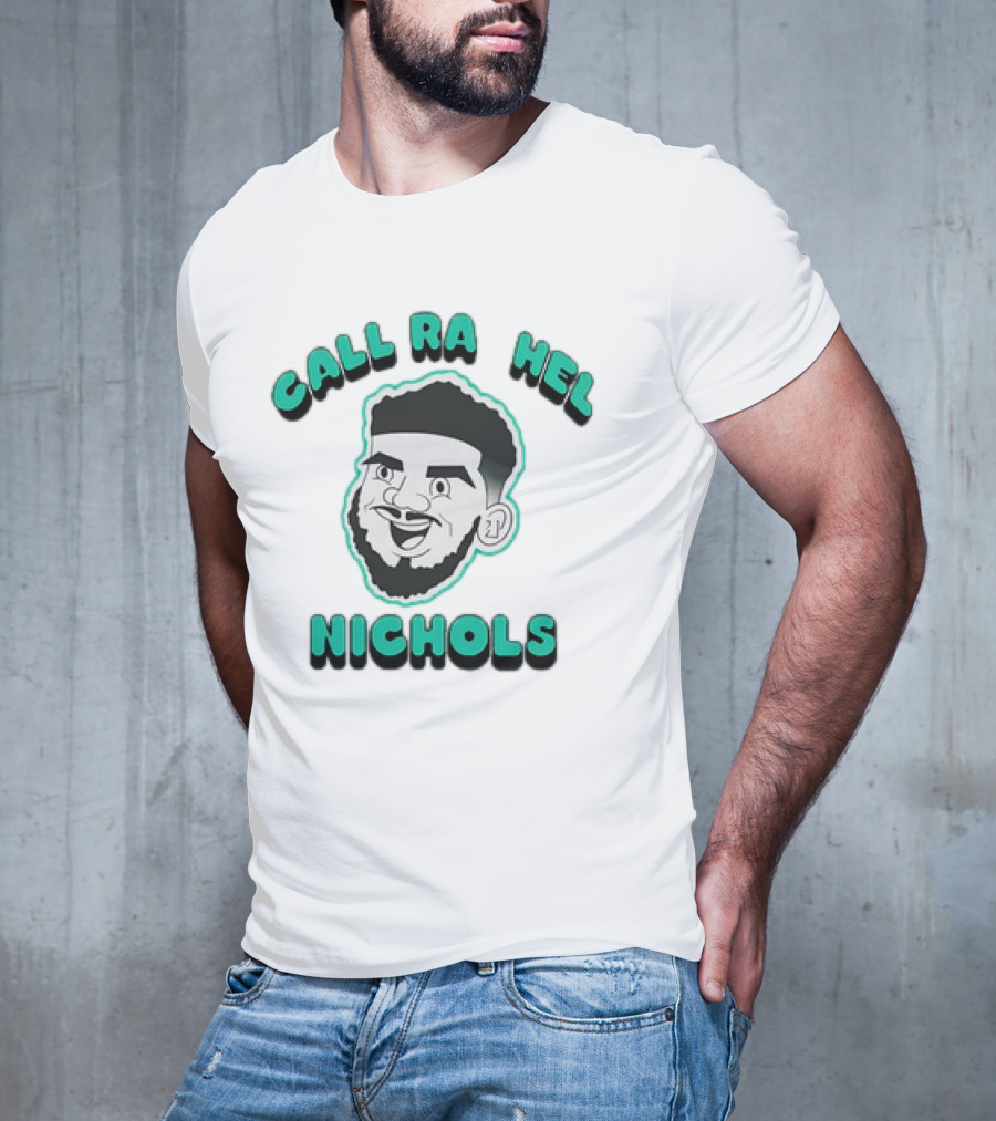 Call Rachel Nichols Cartoon Face With Beard T-Shirt