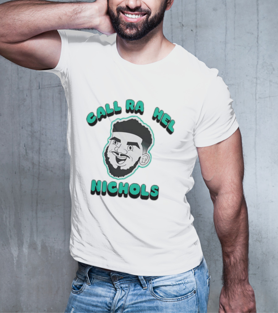 Call Rachel Nichols Cartoon Face With Beard T-Shirt