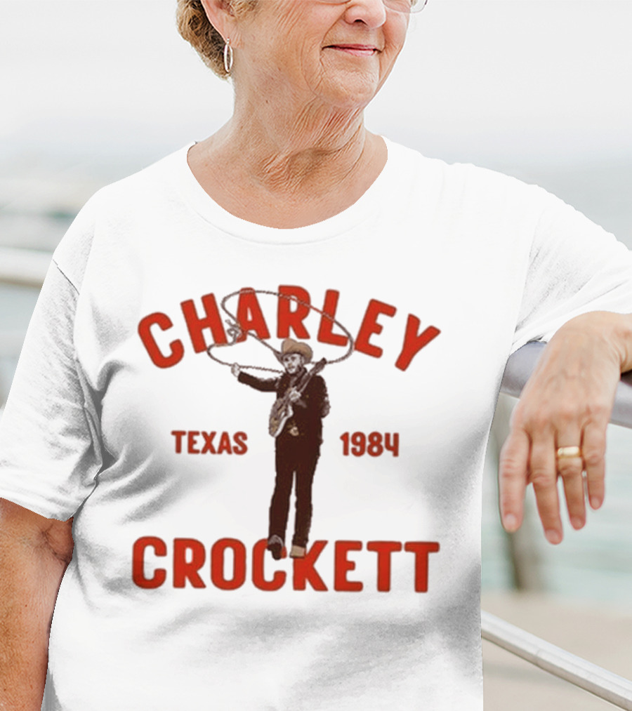 Charley Crockett Texas 1984 Lasso Cowboy T-Shirt