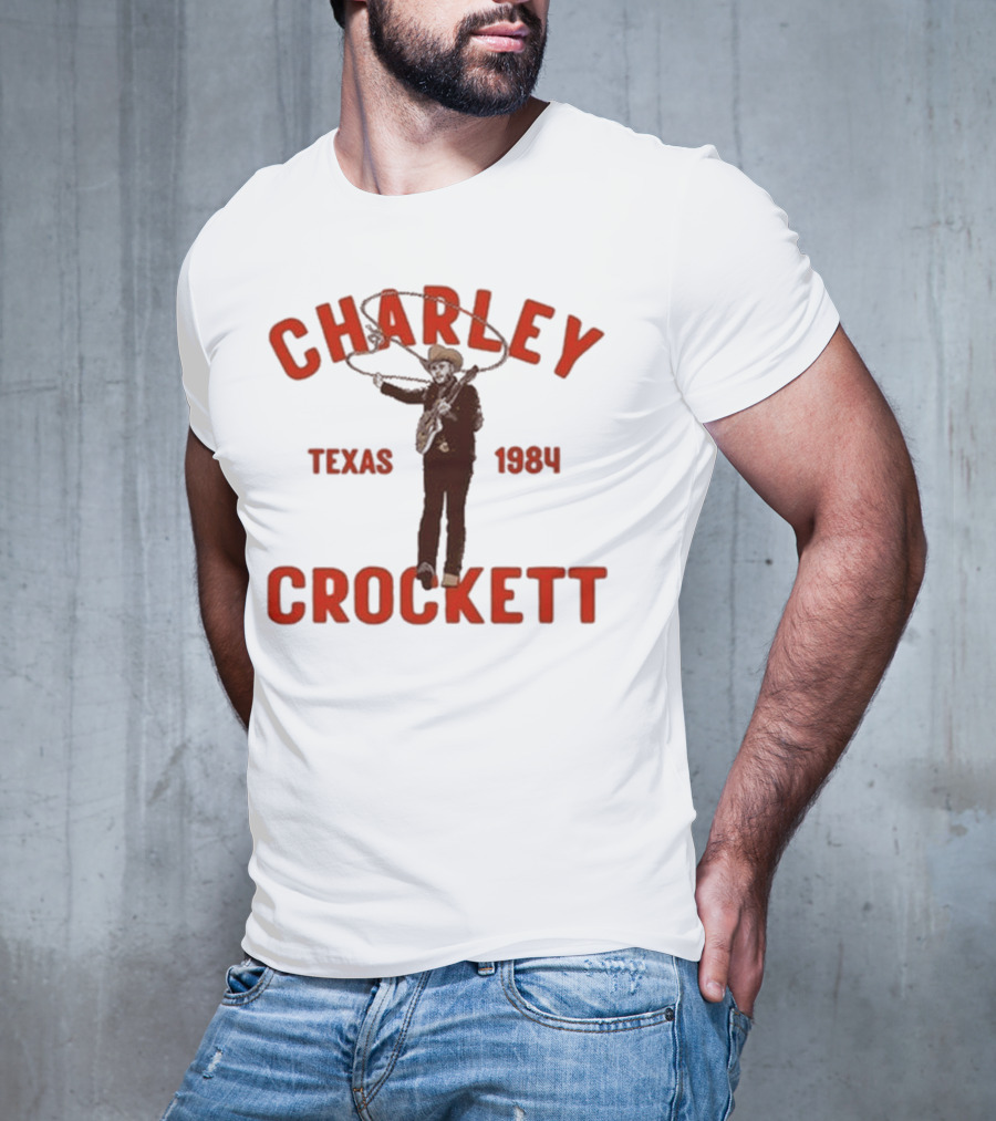 Charley Crockett Texas 1984 Lasso Cowboy T-Shirt