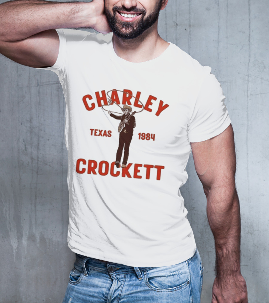 Charley Crockett Texas 1984 Lasso Cowboy T-Shirt