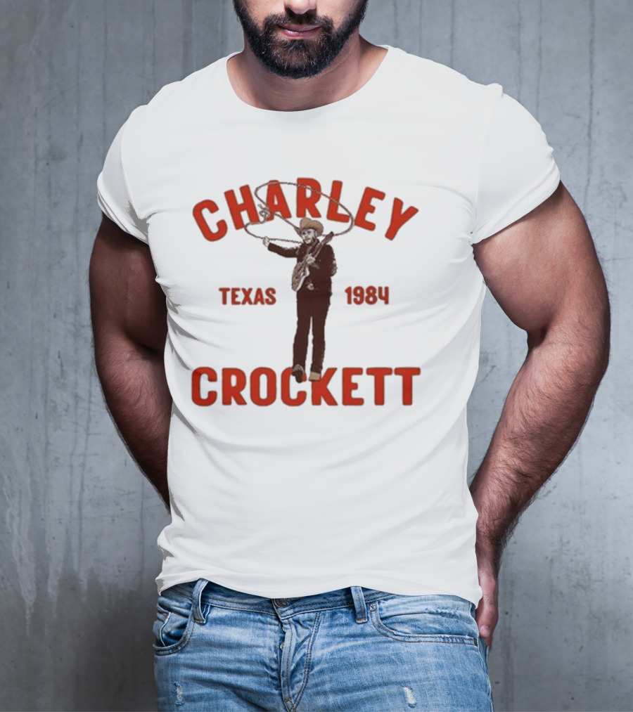 Charley Crockett Texas 1984 Lasso Cowboy T-Shirt