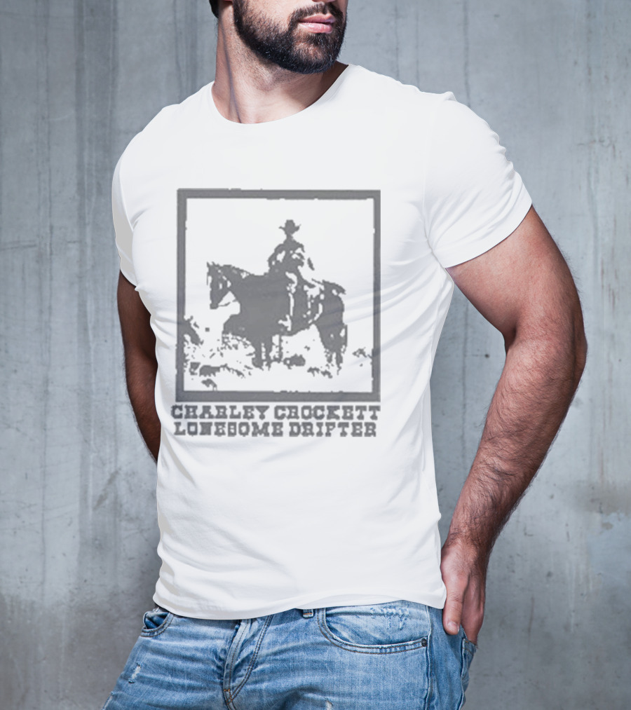 Charley Crockett Lonesome Drifter Cowboy On Horseback T-Shirt