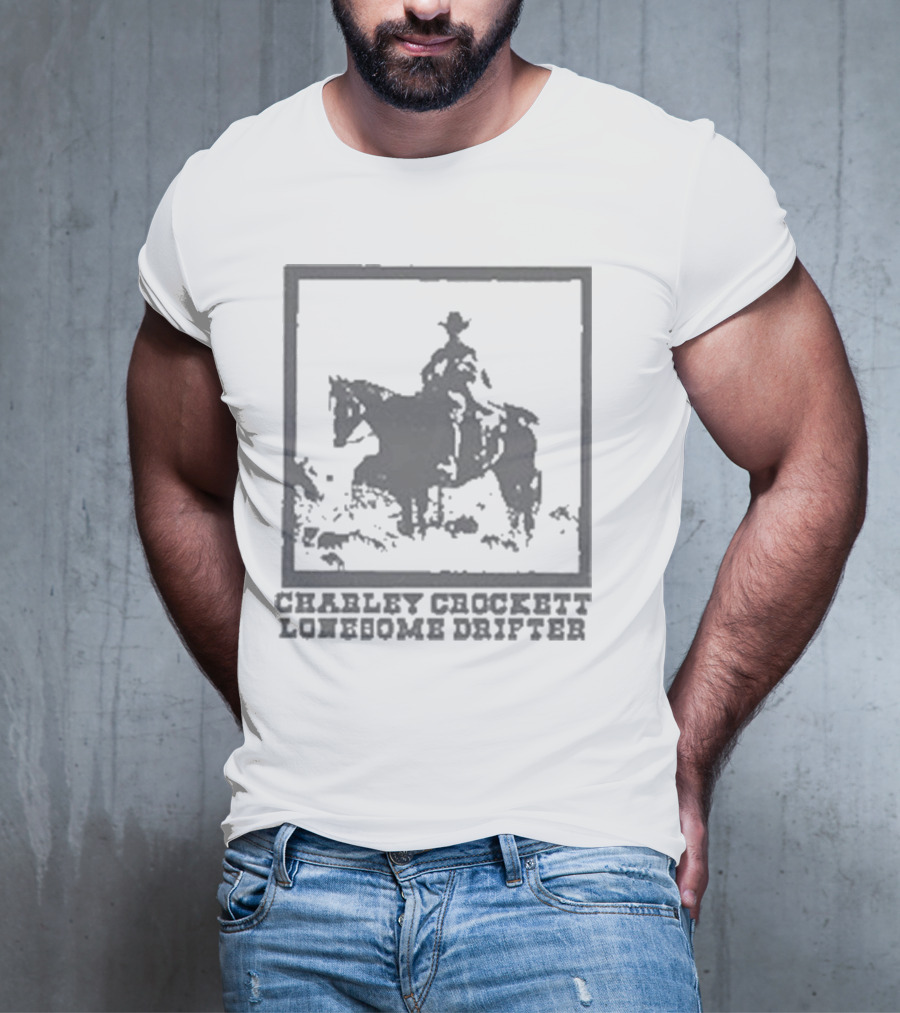 Charley Crockett Lonesome Drifter Cowboy On Horseback T-Shirt