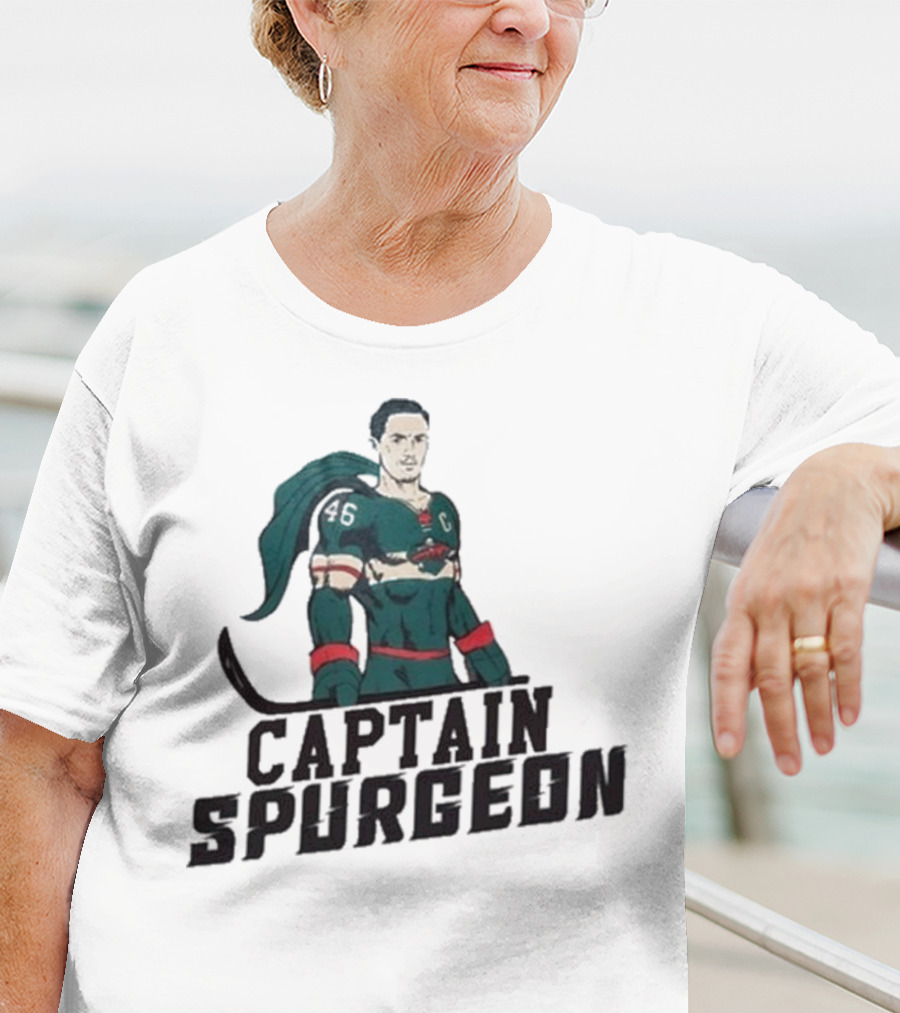 Captain Spurgeon Ice Hockey Superhero T-Shirt