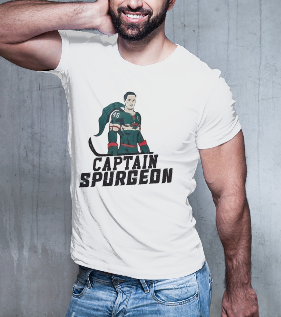 Captain Spurgeon Ice Hockey Superhero T-Shirt