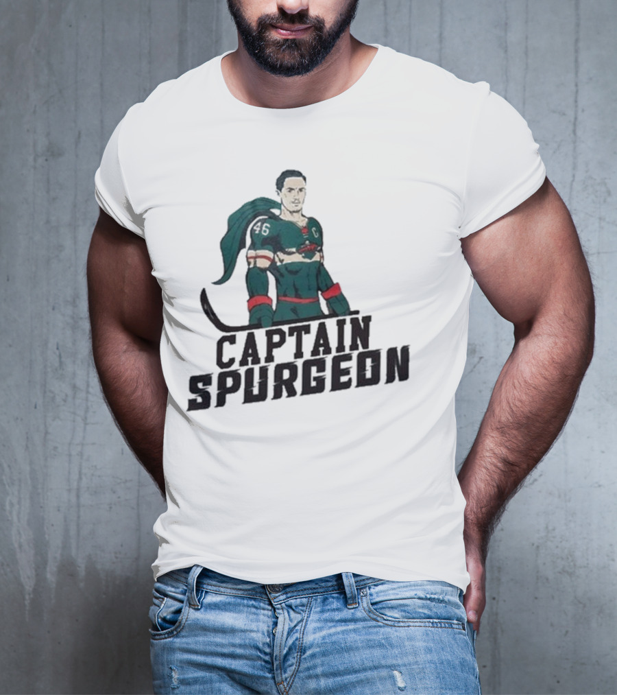Captain Spurgeon Ice Hockey Superhero T-Shirt
