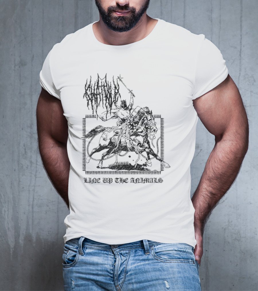 Chat Pile Line Up Looking Out For You Line Up The Animals T-Shirt