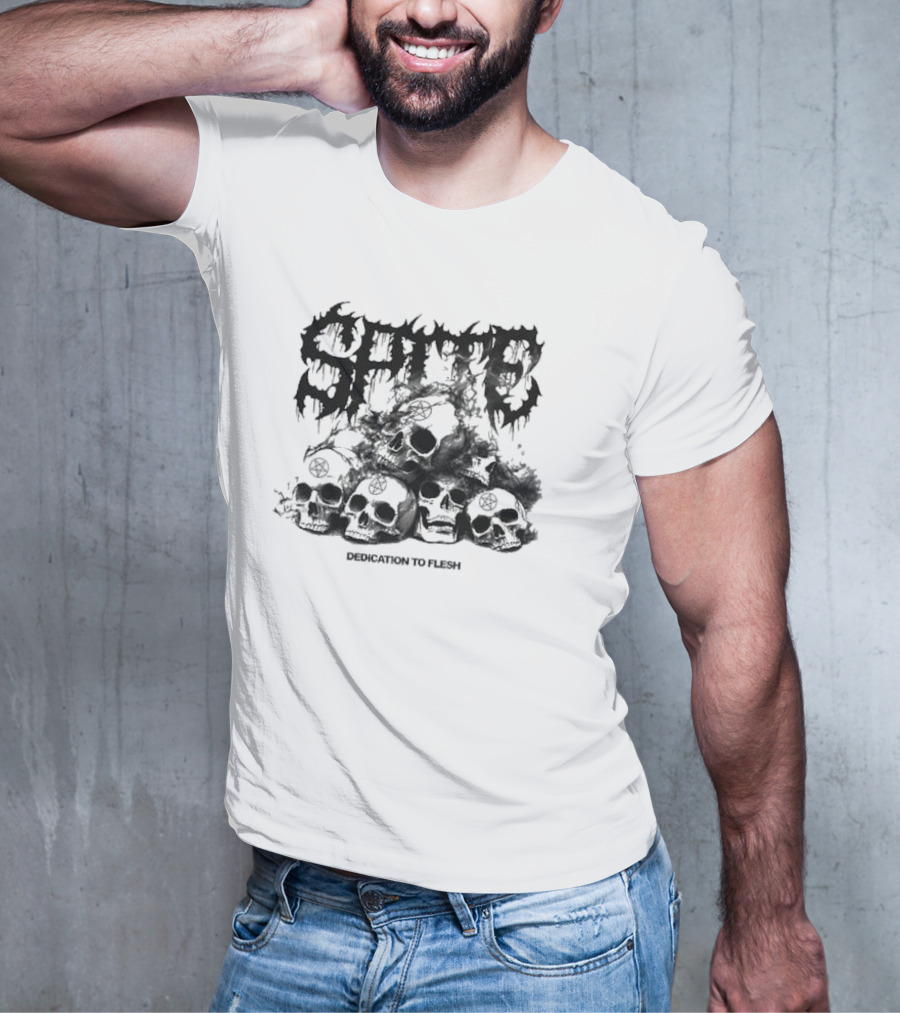 Catacombs Spite Skull Dedication To Flesh T-Shirt
