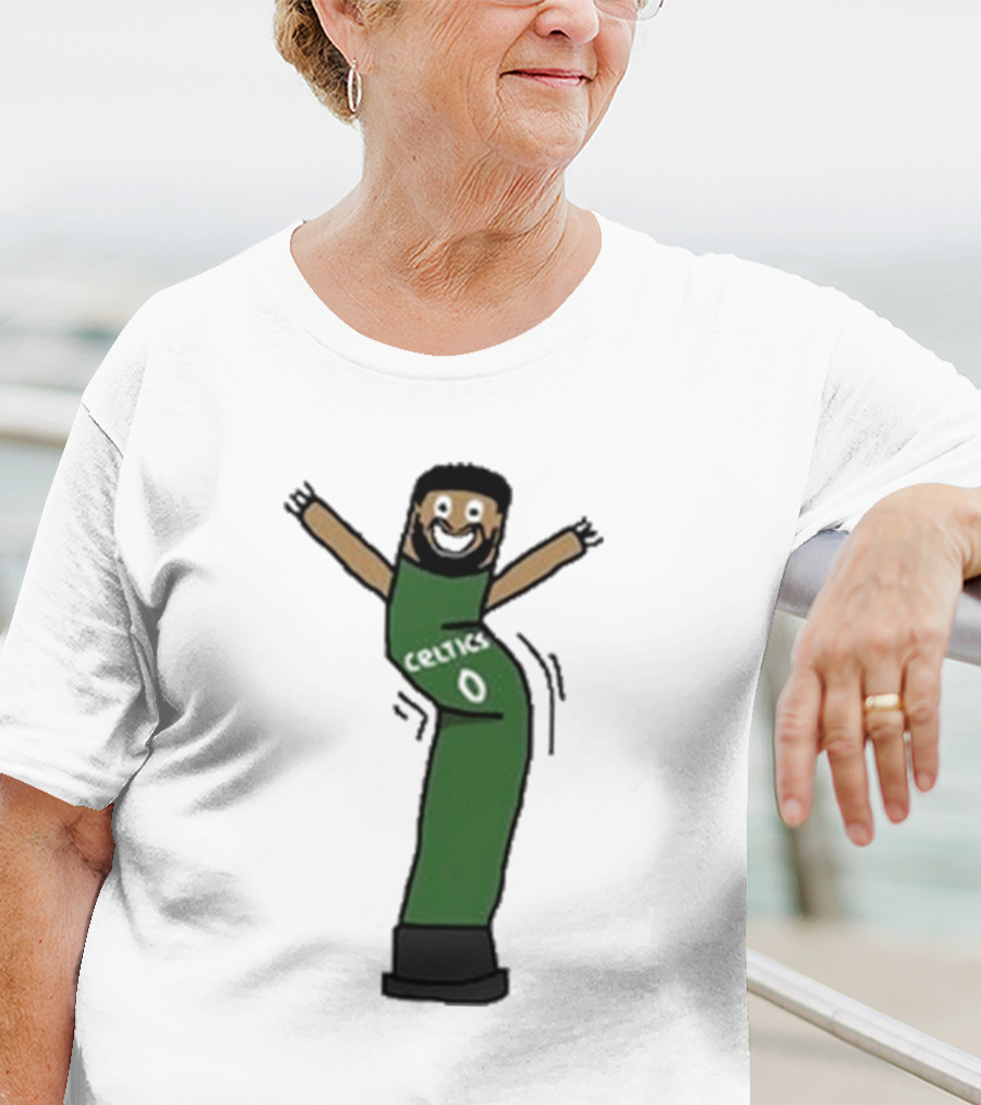 Celtics Jayson Tatum Inflate-Tum Cartoon T-Shirt