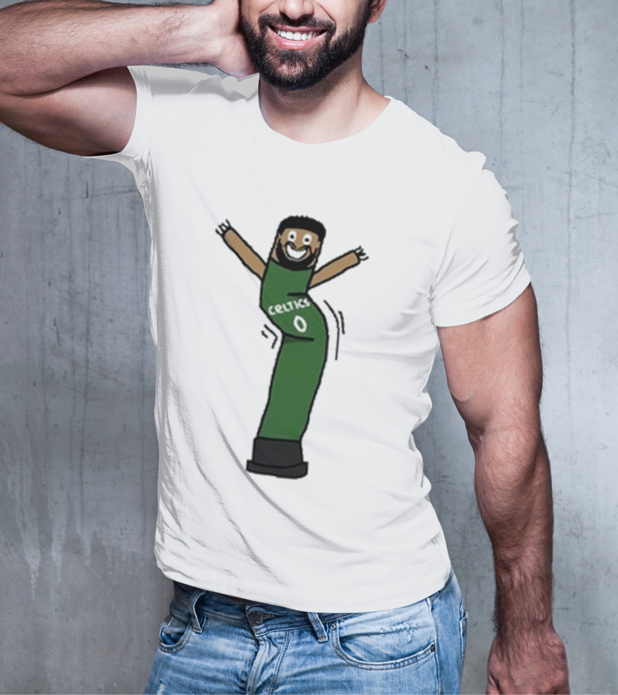 Celtics Jayson Tatum Inflate-Tum Cartoon T-Shirt