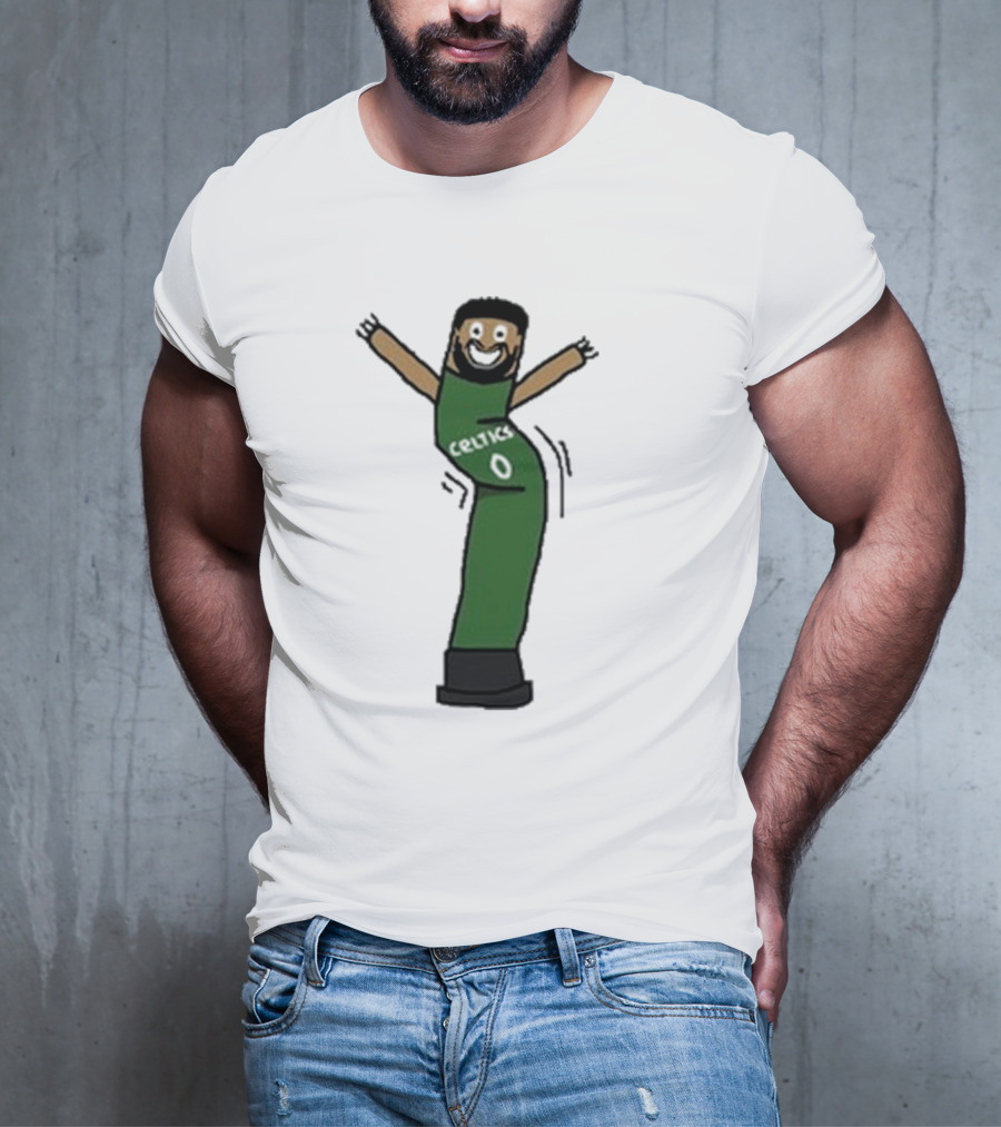 Celtics Jayson Tatum Inflate-Tum Cartoon T-Shirt