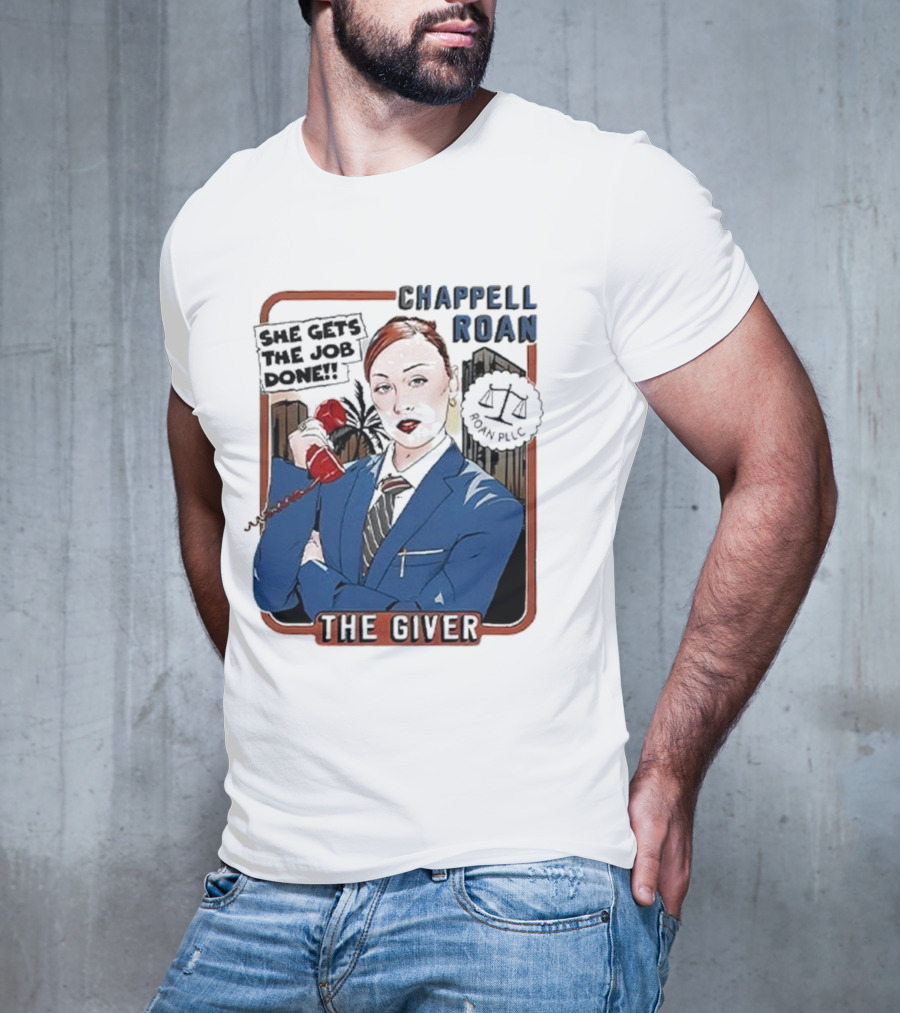 Chappell Roan The Giver Blue Suit Red Rose T-Shirt