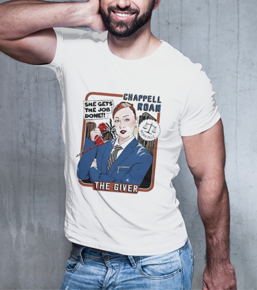 Chappell Roan The Giver Blue Suit Red Rose T-Shirt