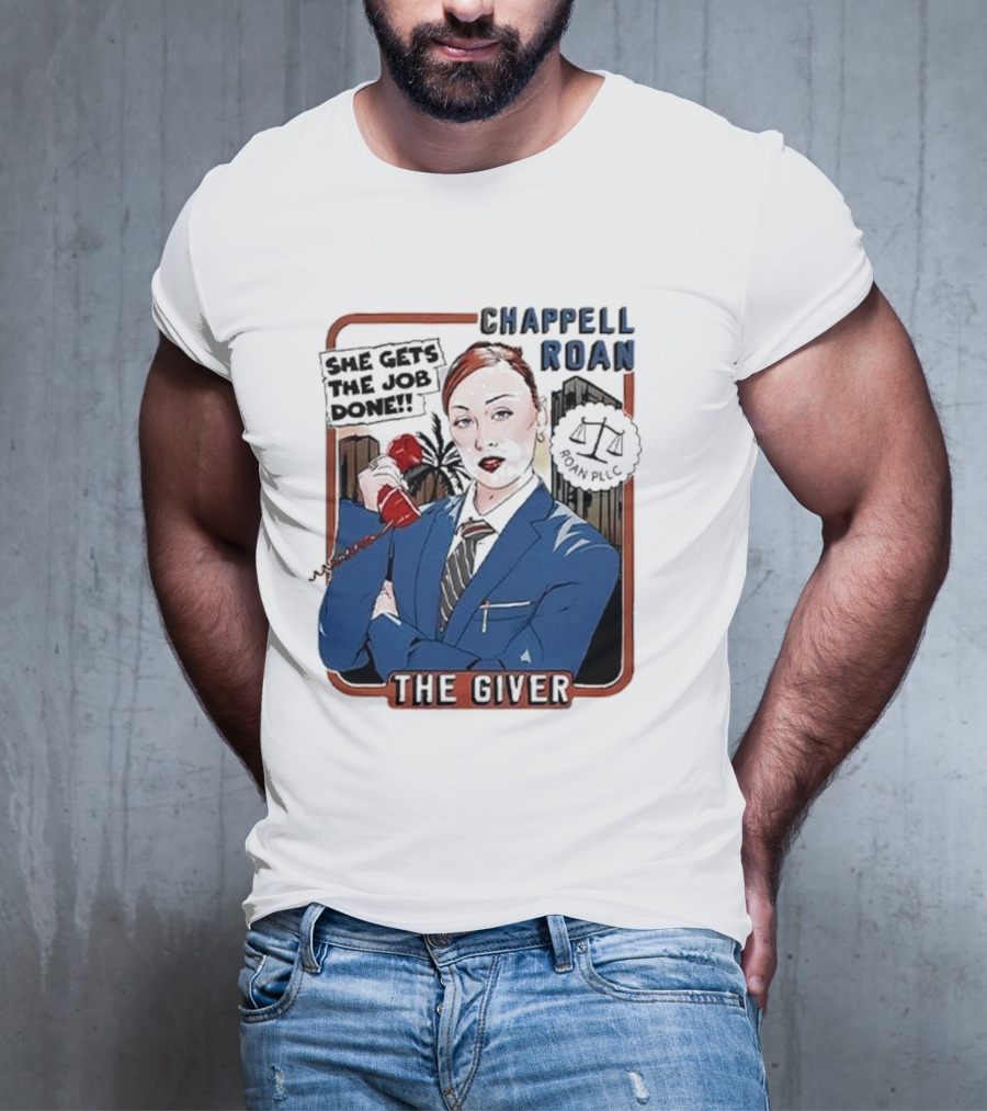 Chappell Roan The Giver Blue Suit Red Rose T-Shirt