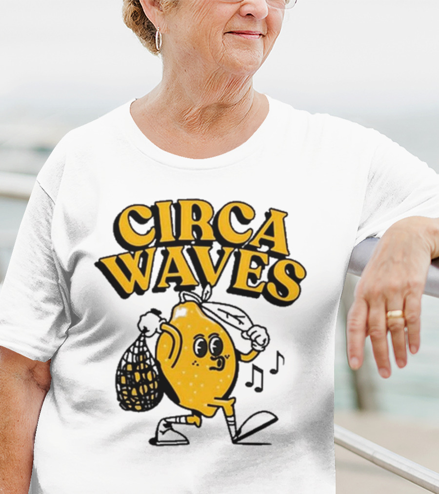 Circa Waves Leroy The Lemon Running Cartoon T-Shirt