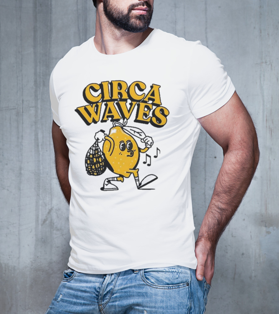 Circa Waves Leroy The Lemon Running Cartoon T-Shirt
