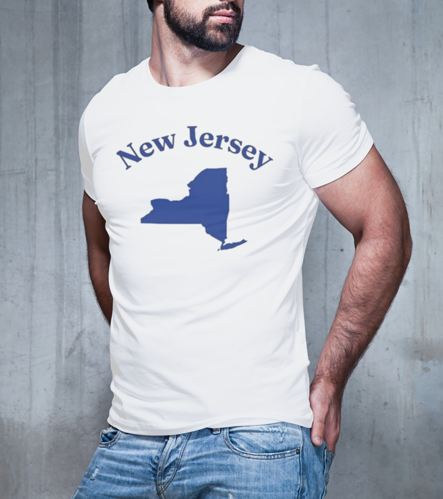 New Jersey Clickhole Map Of New York T-Shirt
