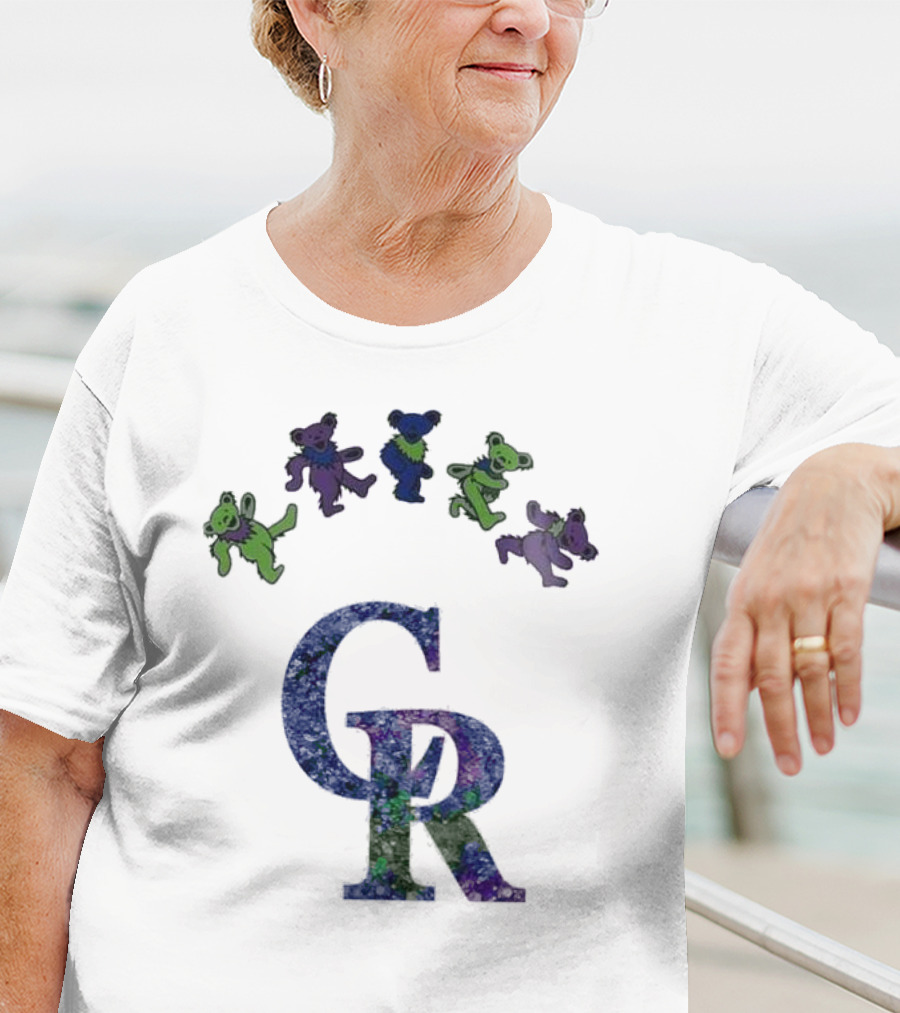 Colorado Rockies Grateful Dead Dancing Bears 2025 T-Shirt