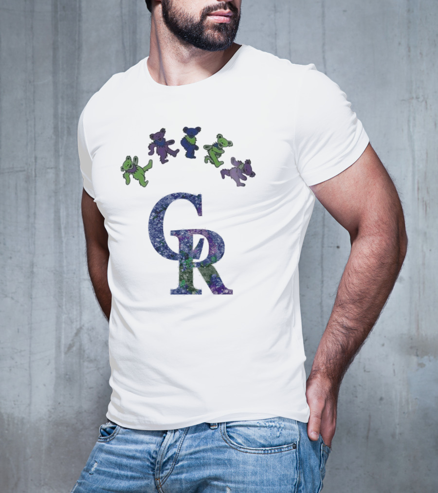 Colorado Rockies Grateful Dead Dancing Bears 2025 T-Shirt
