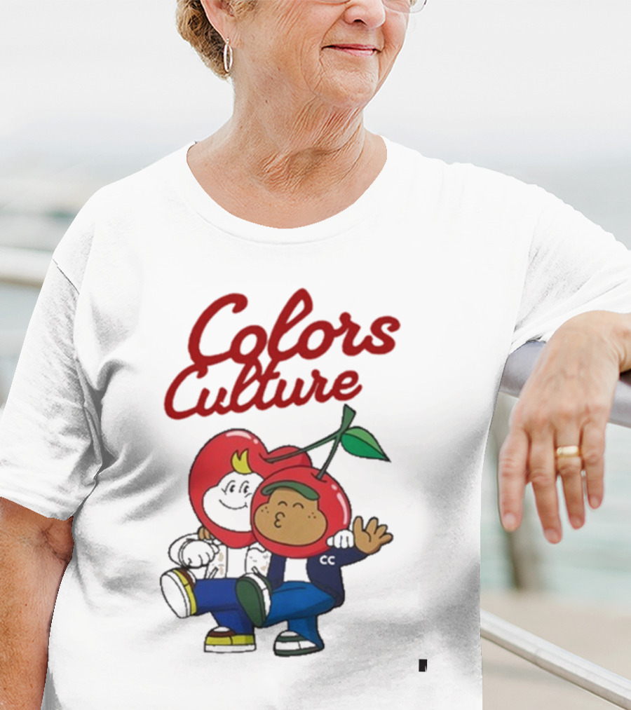 Colors Culture Chubby And Friends Cherry Head Graphic T-Shirt