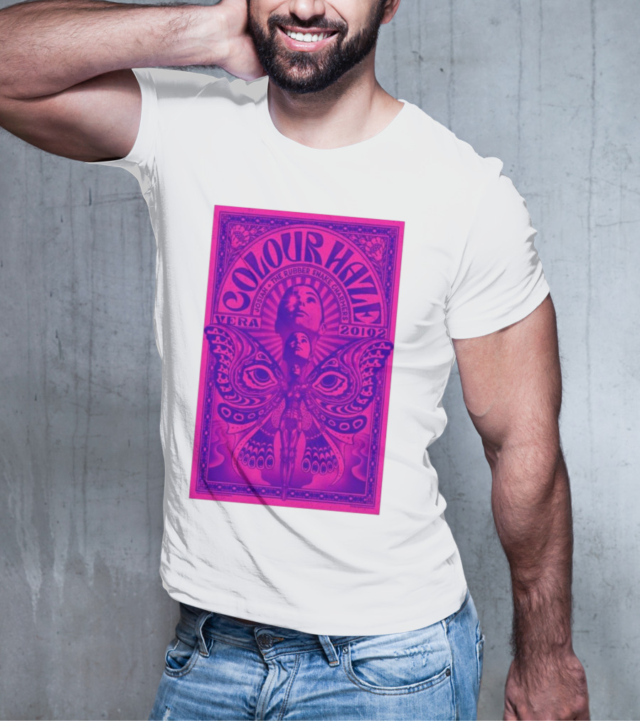 Colour Haze Vera Groningen Netherlands Feb 20 2025 Josiah The Rubber Snake Charmers T-Shirt