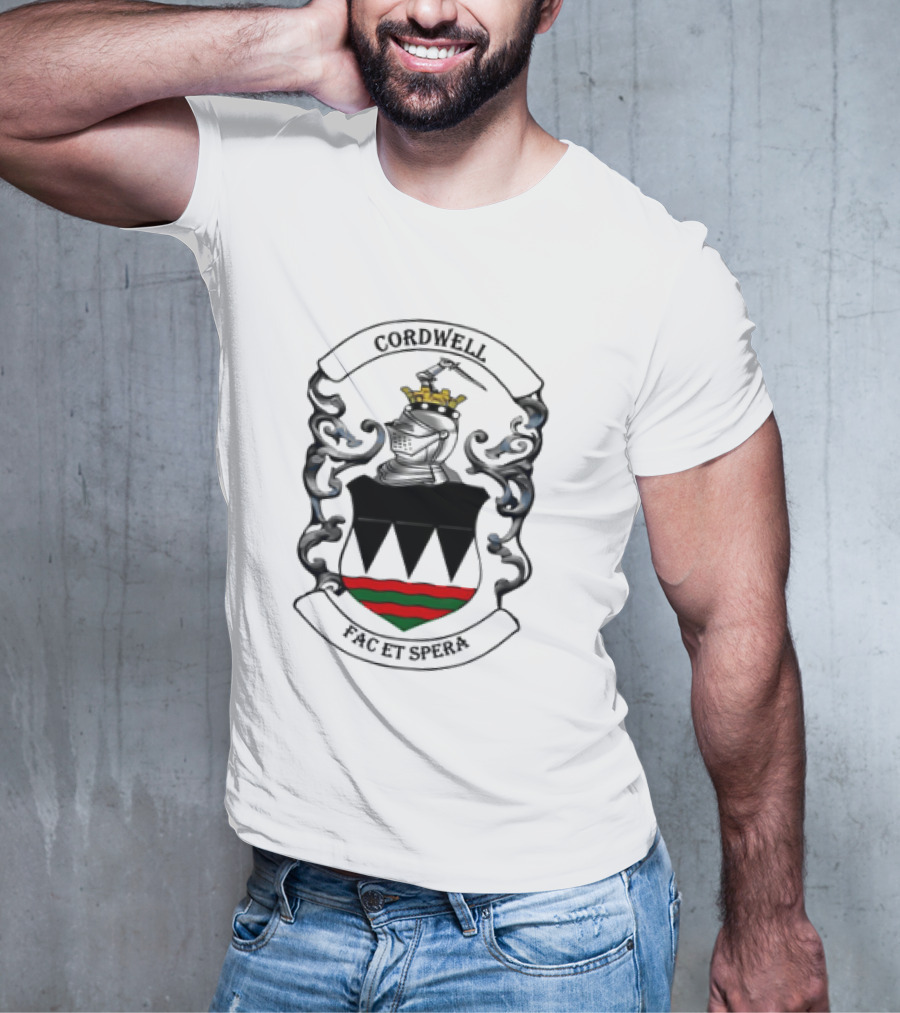 Cordwell Crest Coat Of Arms With Crown And Shield T-Shirt