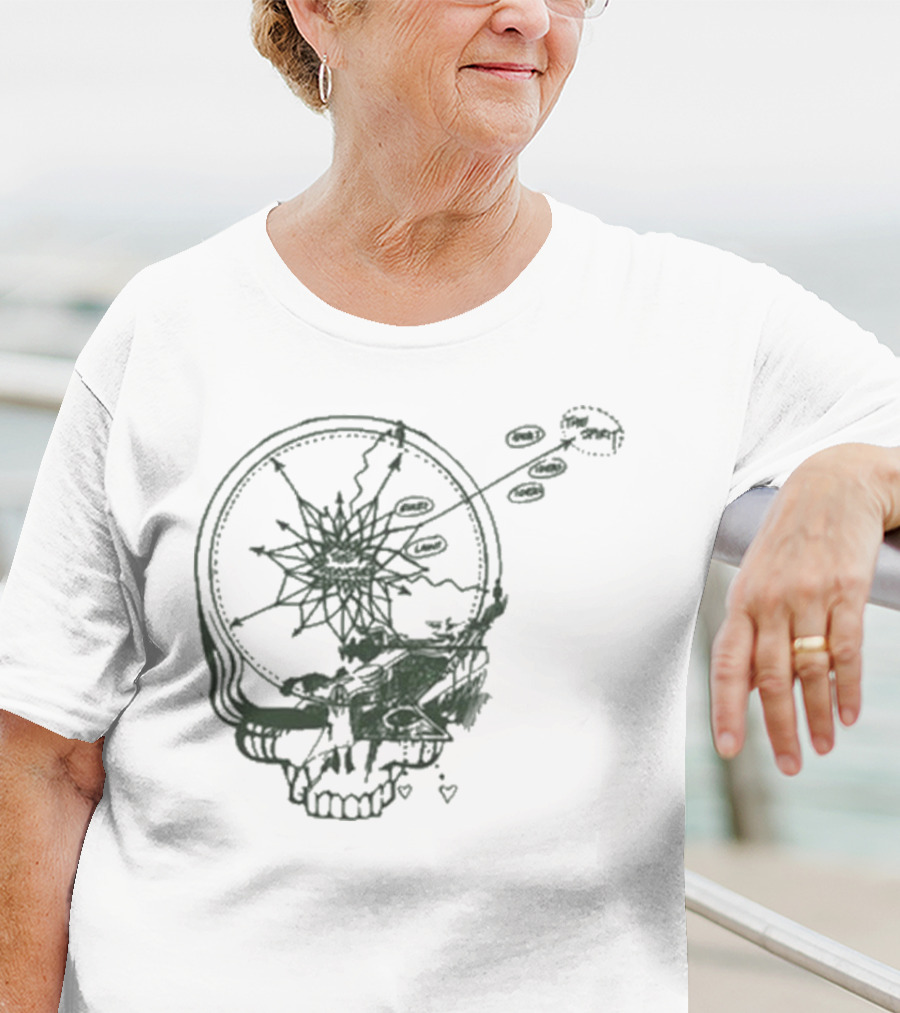 Dead & Company Psychedelic Skull Staring At Goats 2025 T-Shirt