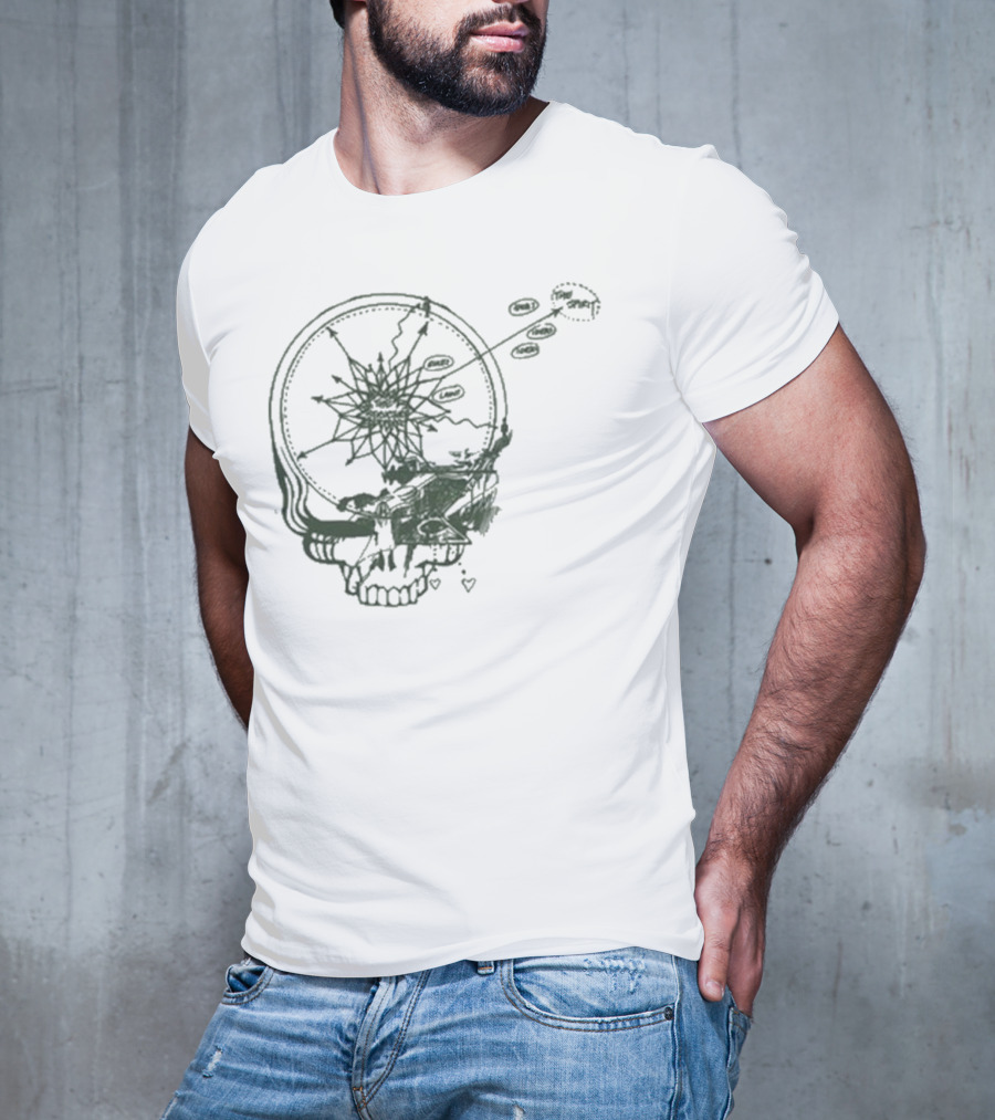 Dead & Company Psychedelic Skull Staring At Goats 2025 T-Shirt