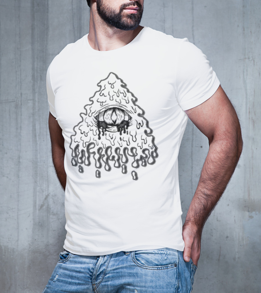 Dean Mercer Oculus Dripping Hooded Figure T-Shirt