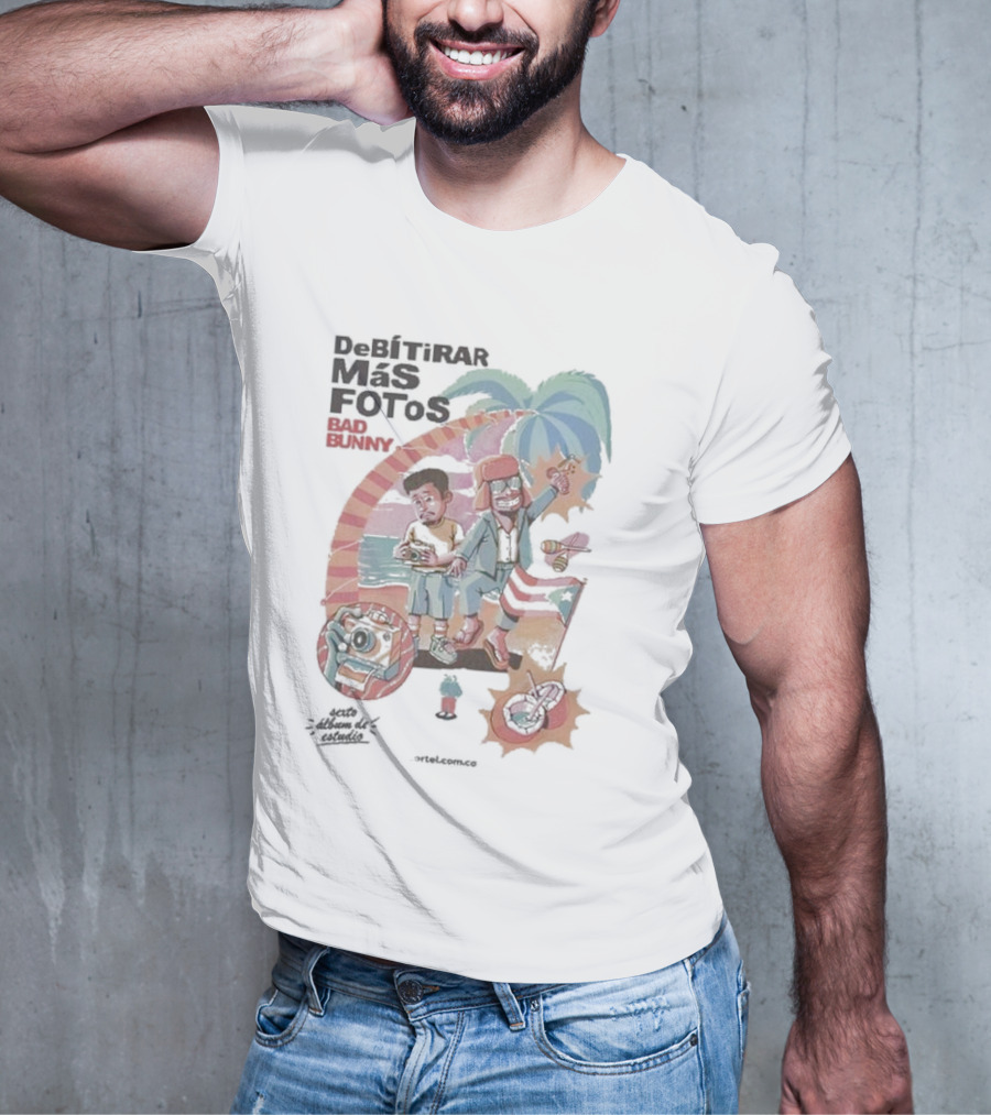 Debí Tirar Más Fotos Bad Bunny Isla Magica Palm Trees Tropical Vibes T-Shirt