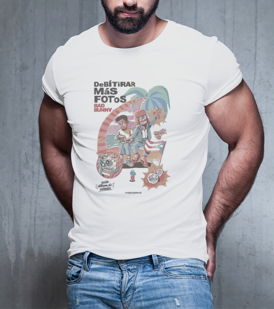 Debí Tirar Más Fotos Bad Bunny Isla Magica Palm Trees Tropical Vibes T-Shirt