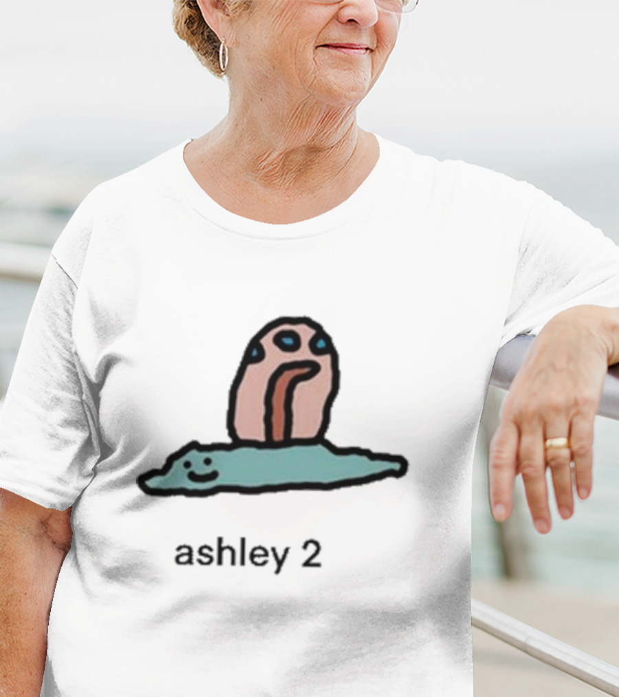 Dale’s Bits Ashley 2 Smiling Creature With Mushroom Design T-Shirt
