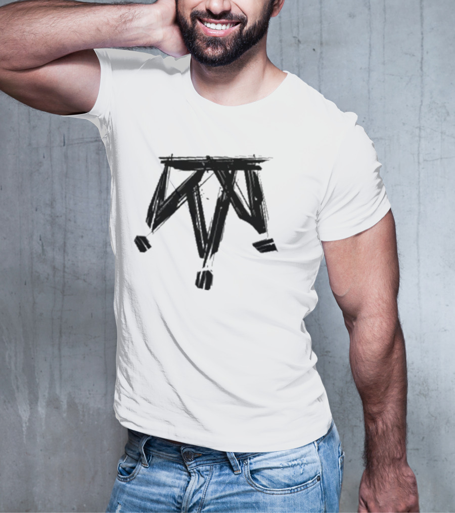 Damian Drake The Crown Vintage Skull Wings And Cross Skeleton Motif T-Shirt