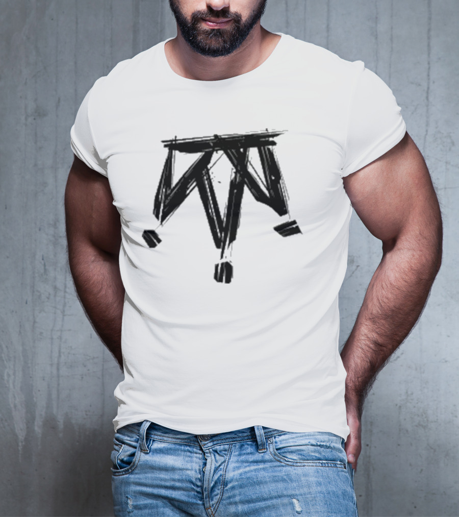 Damian Drake The Crown Vintage Skull Wings And Cross Skeleton Motif T-Shirt