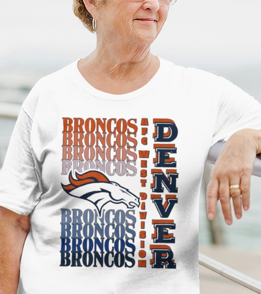 Denver Broncos AFC West Division Broncos Broncos Broncos Denver T-Shirt