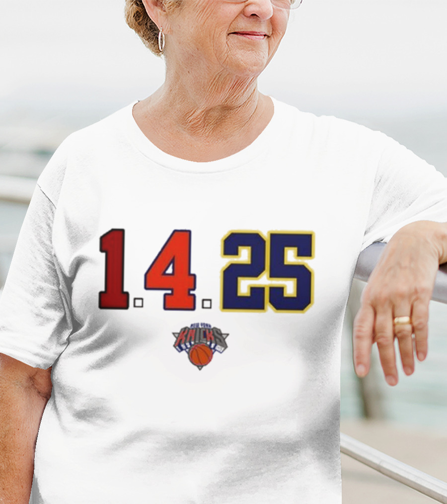 Derrick Rose Numbers 14 25 New York Knicks T-Shirt