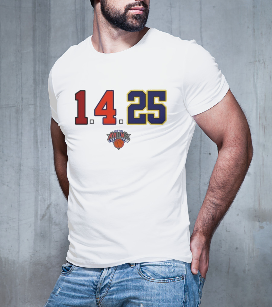 Derrick Rose Numbers 14 25 New York Knicks T-Shirt