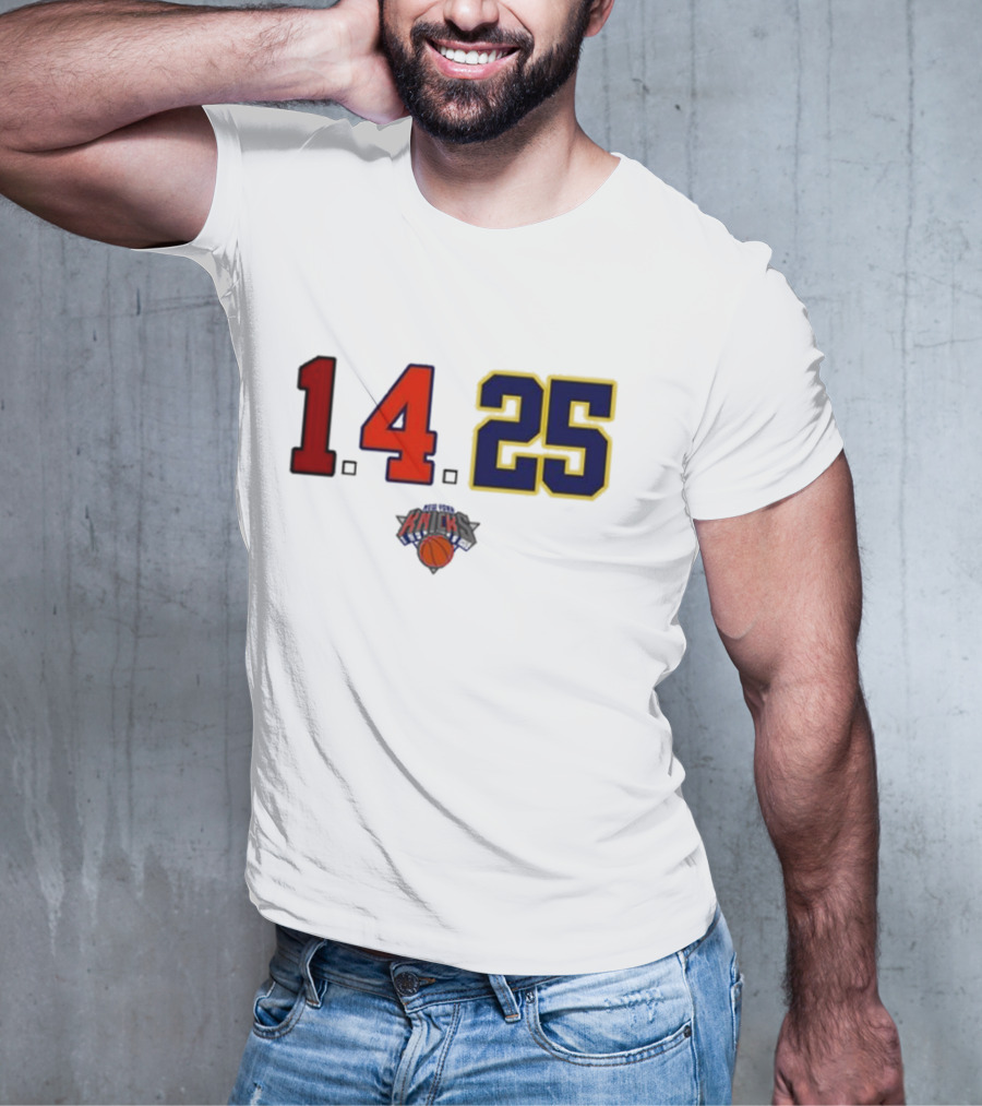 Derrick Rose Numbers 14 25 New York Knicks T-Shirt
