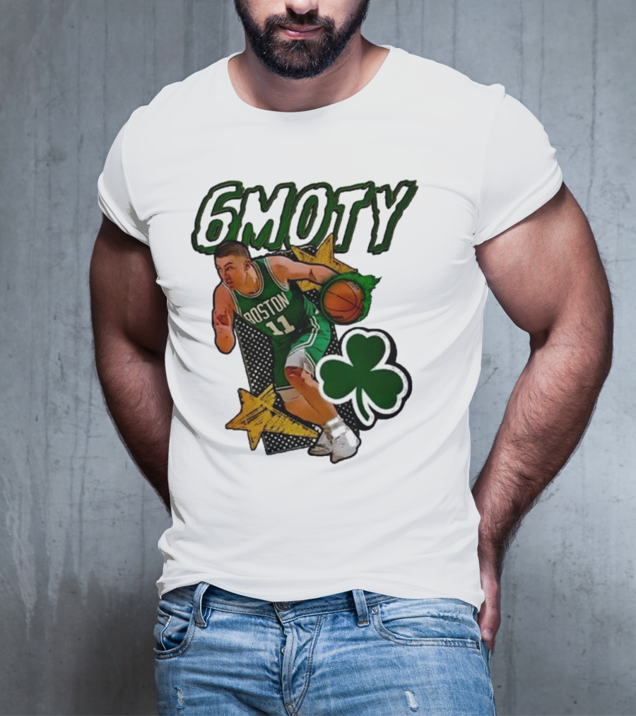 Boston Celtics Derrick White Payton Pritchard 6Moty Shamrock Basketball T-Shirt