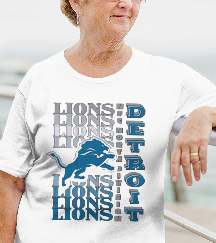 Detroit Lions NFC North Division LIONS DETROIT T-Shirt