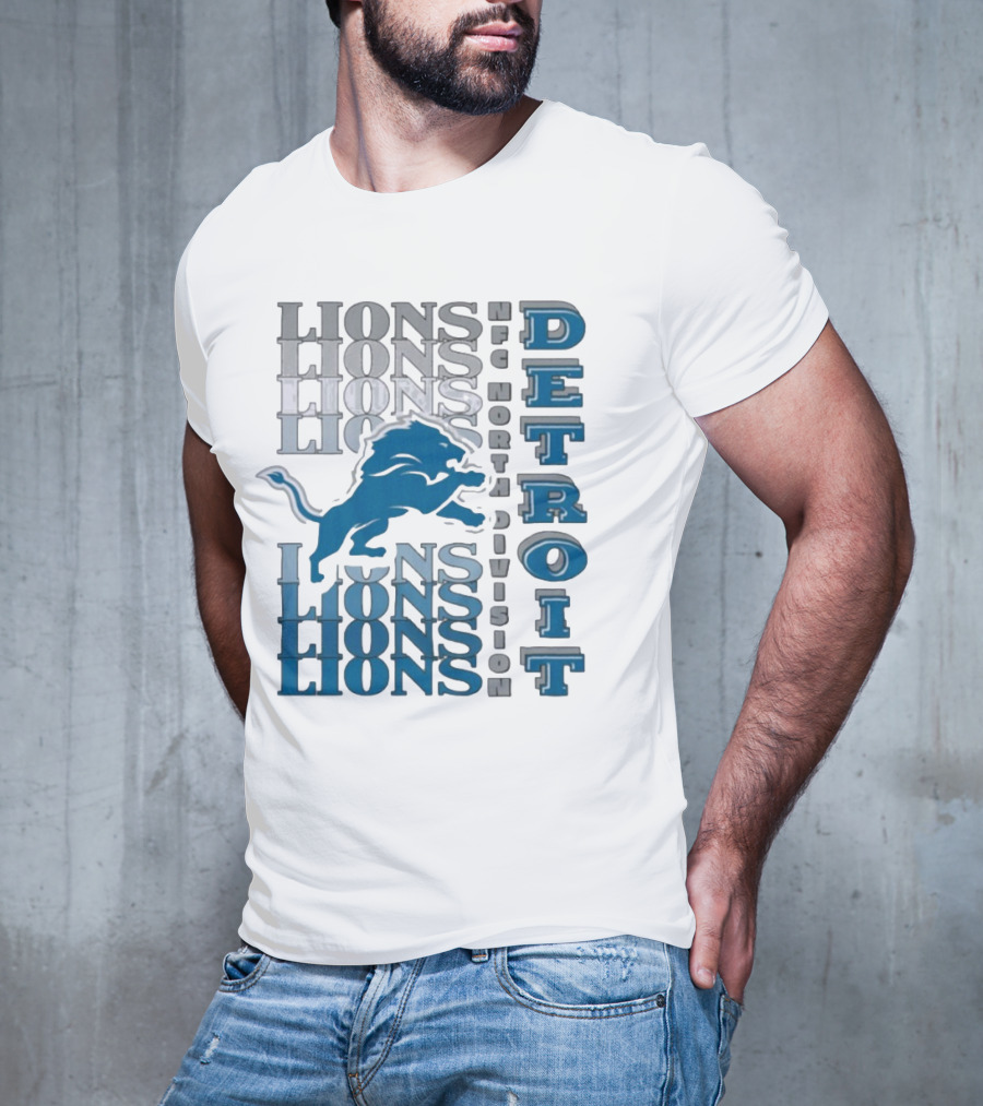 Detroit Lions NFC North Division LIONS DETROIT T-Shirt
