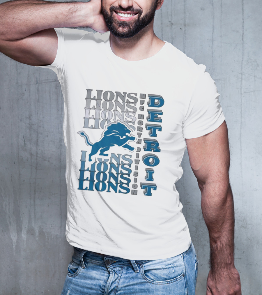 Detroit Lions NFC North Division LIONS DETROIT T-Shirt