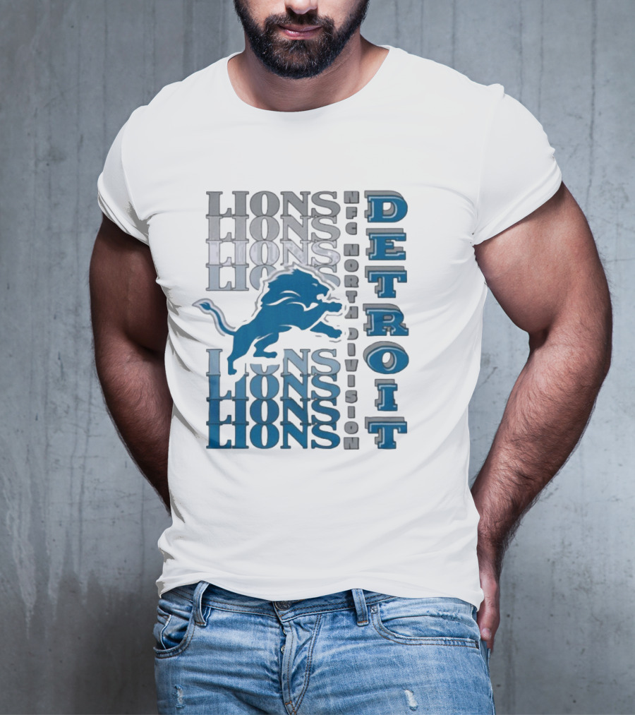 Detroit Lions NFC North Division LIONS DETROIT T-Shirt