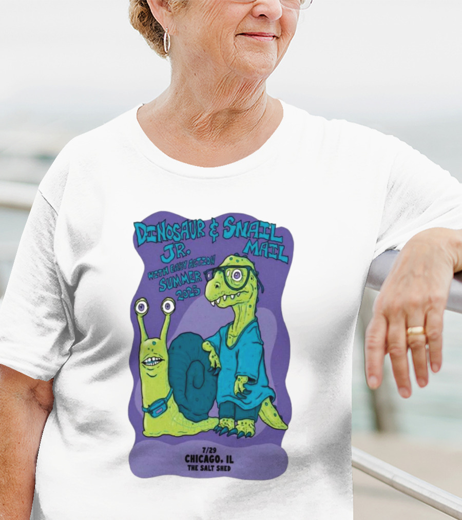 Dinosaur Jr. Snail Mail Summer 2025 Chicago IL The Salt Shed T-Shirt