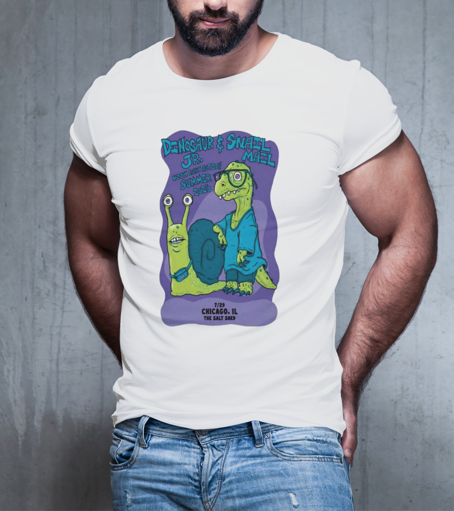 Dinosaur Jr. Snail Mail Summer 2025 Chicago IL The Salt Shed T-Shirt
