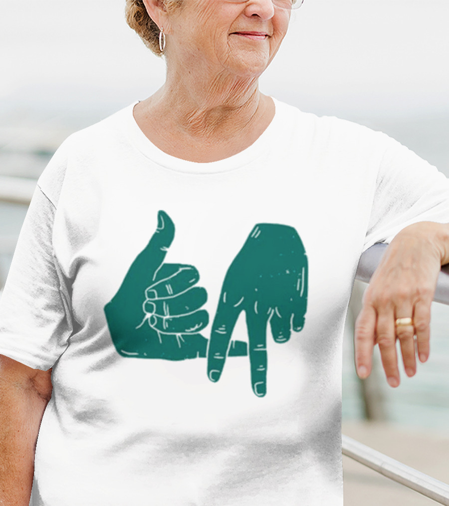 Dirty Coast Los Angeles Hand Gesture Symbol T-Shirt