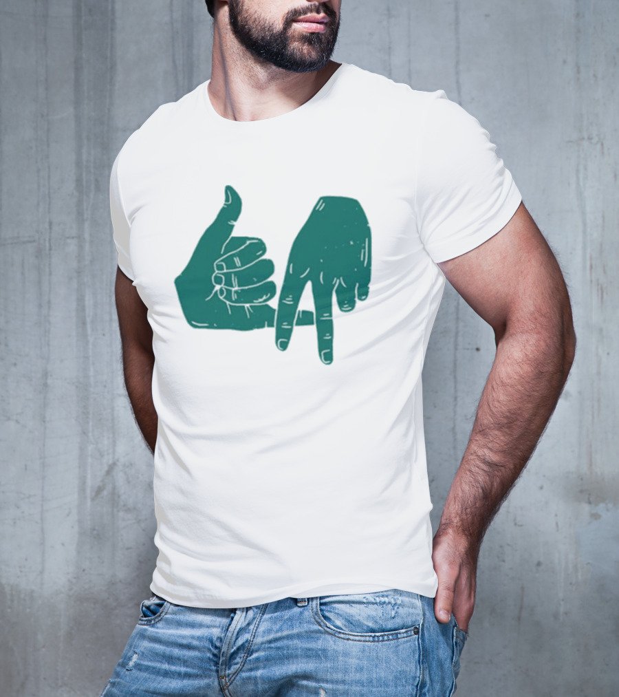 Dirty Coast Los Angeles Hand Gesture Symbol T-Shirt