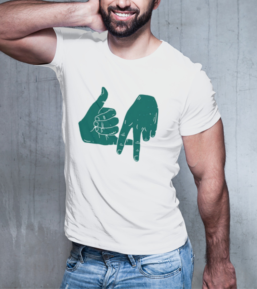 Dirty Coast Los Angeles Hand Gesture Symbol T-Shirt